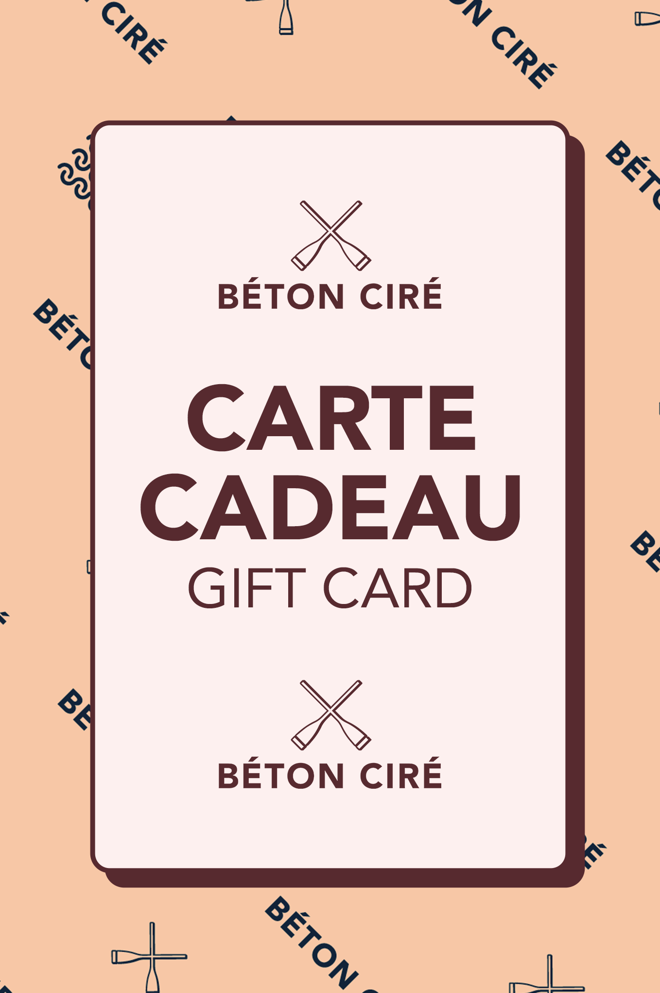 Carte cadeau Béton Ciré