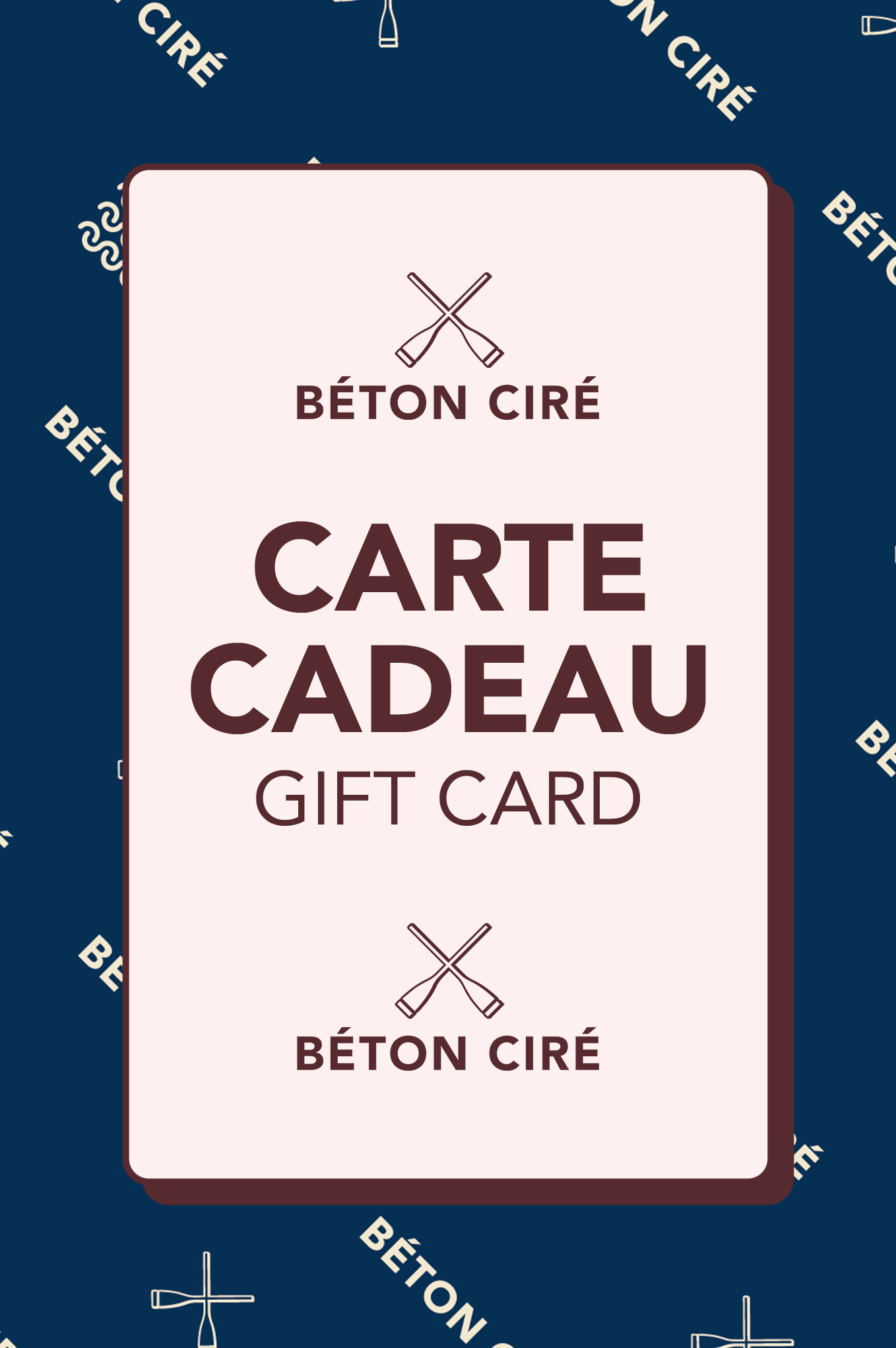 Carte cadeau Béton Ciré